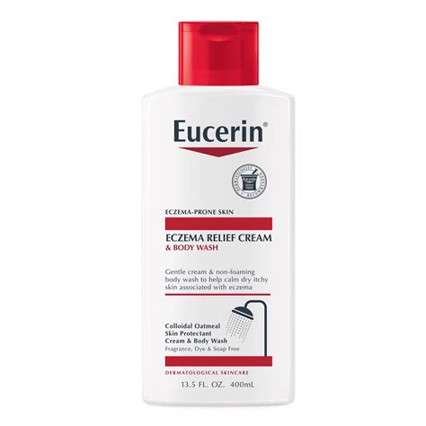 Eucerin Eczema Relief Cream & Body Wash, Eczema Body Wash, 13.5 Fl Oz ...