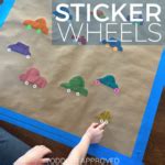 Car Fine Motor Activity with Stickers – Dunamai