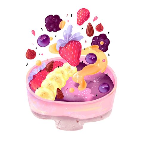 Flying Food Illustration on Behance Flat Design Illustration, Fruit Illustration, Simple ...