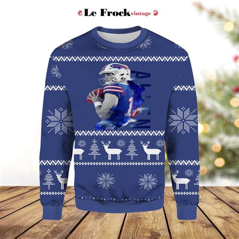 Buffalo Bills Josh Allen Ugly Christmas Sweater - Lefrock Online Store