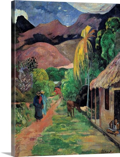 A street in Tahiti by Paul Gauguin Wall Art, Canvas Prints, Framed Prints, Wall Peels | Great ...