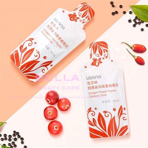 USANA Collagen Protein Peptide Cranberry Drink Improve Skin Nail Health ...