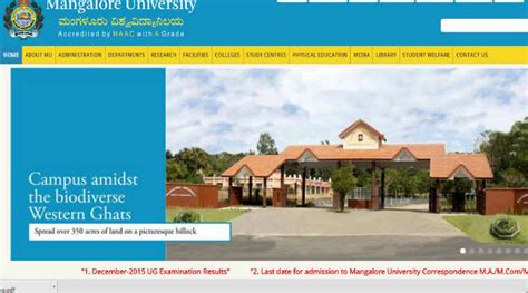 Mangalore University results 2015 for BA, BCom, BSc: Check results ...