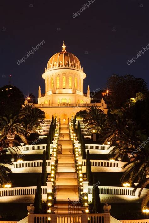 Bahai gardens at night, Haifa Stock Photo by ©RnDmS 51745729