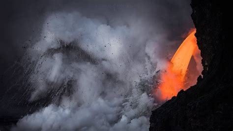 Hawaii Lava Photography Volcanoes National Park - Michael Shainblum