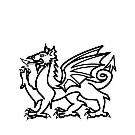 Welsh Dragon Drawing | Free download on ClipArtMag