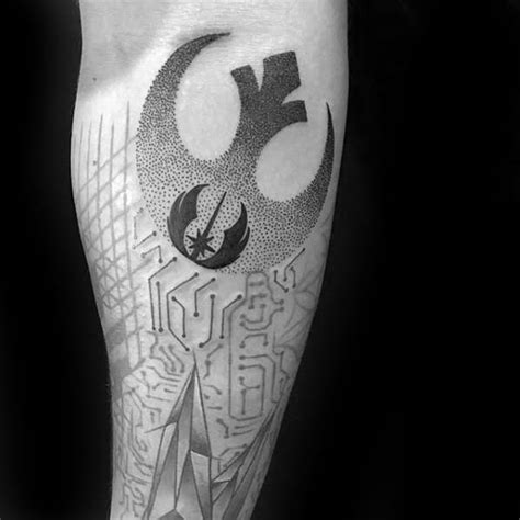 50 Rebel Alliance Tattoo Designs For Men - Star Wars Symbol Ideas