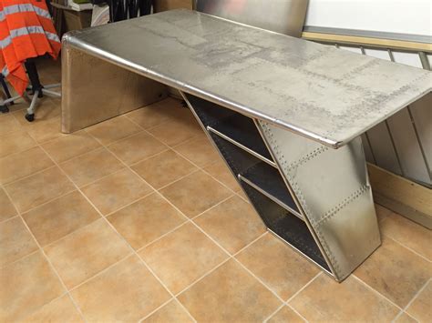 Here is my version of the Aviator Wing Desk • /r/DIY | Metal furniture design, Desk modern ...