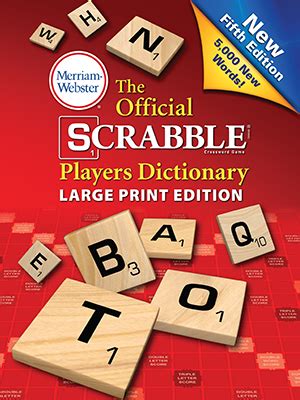 The Official Scrabble Players Dictionary: Merriam-Webster: 9780877796497: Amazon.com: Books