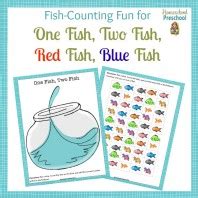 FREE One Fish, Two Fish, Red Fish, Blue Fish Counting Pack