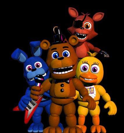 FNAF World Adventure Bonnie, Chica, Foxy and Freddy on tumblr | Desenho de rosa fácil ...