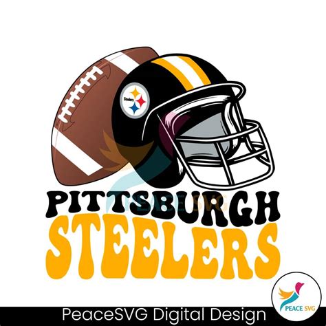 Pittsburgh Steelers Helmet Football Svg Digital Download » PeaceSVG