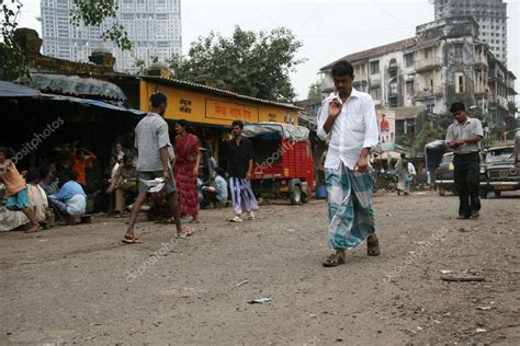 Street Life - Slums in Bombaby, Mumbai, India – Stock Editorial Photo ...