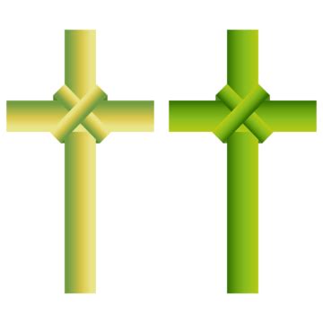 Cross Of Jesus On Palm Sunday, Cross, Jesus, Palm PNG and Vector with Transparent Background for ...