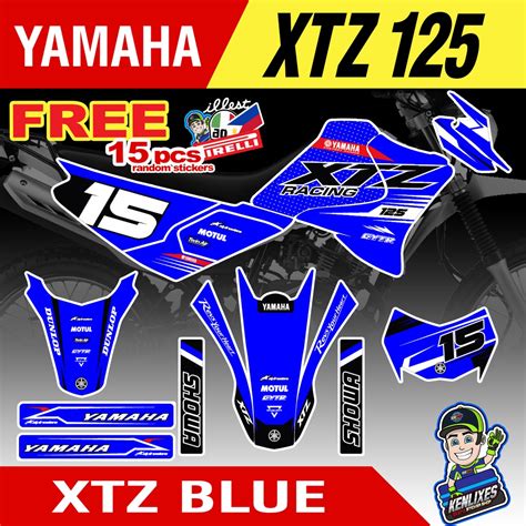 YAMAHA XTZ 125 Full Decals Sticker Body | Shopee Philippines