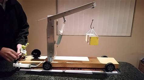 Homemade Crane School Project - YouTube