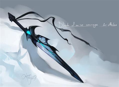 ice blade by Orphen-Sirius on DeviantArt Ninja Weapons, Anime Weapons ...