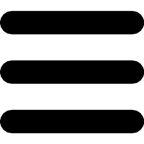 Menu Symbol Of Three Parallel Lines Vector SVG Icon - SVG Repo