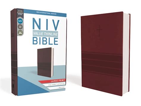 NIV Thinline Bible Large Print - Gospel Folio Press