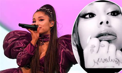 Ariana Grande Gets New Tattoo On Her Hand As She Adds To Extensive ...