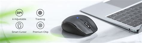 TECKNET Bluetooth Mouse, 3000DPI Wireless Mouse, 24 Month Battery Life