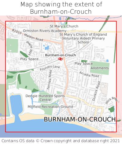 Where is Burnham-on-Crouch? Burnham-on-Crouch on a map