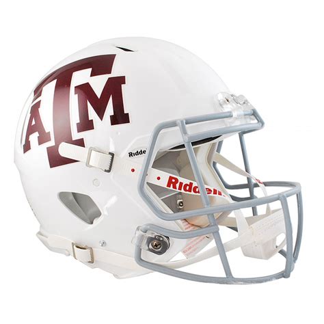 Texas A&M Aggies White Riddell Full Size Authentic Speed Helmet