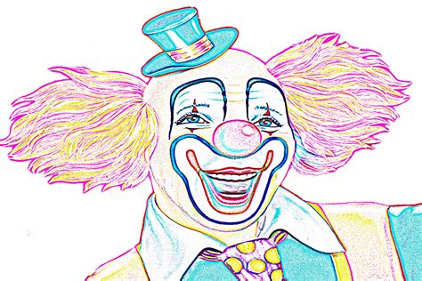 Clown Sketch Free Stock Photo - Public Domain Pictures