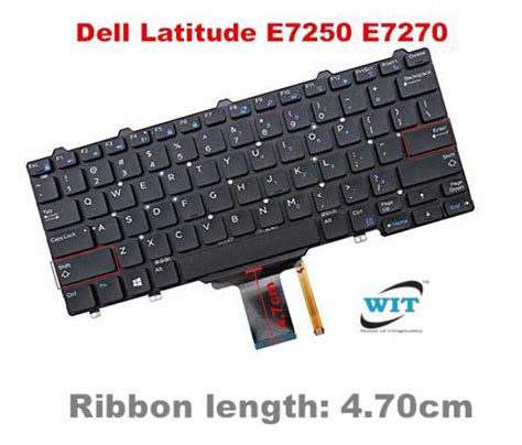 Laptop Keyboard/Keypad for Dell Latitude E7250 E7270 (Ribbon length : 4 ...