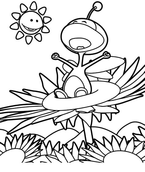 Friendly Uki Coloring Page - Free Printable Coloring Pages for Kids