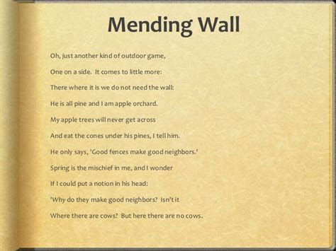 Mending Wall