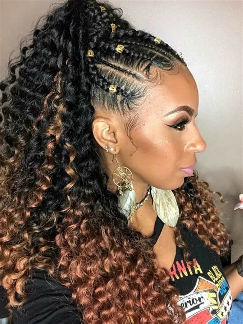 45 Classic Weave Ponytails Hairstyles for Black Women To Copy In 2010 | French braid ponytail ...