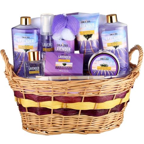 Draizee Luxury Spa Gift Basket: 10-Piece Relaxing Lavender Deluxe Bath Gift Set - Walmart.com