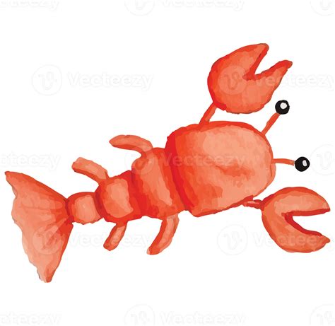 Lobster Under The Sea Clip art Element Transparent Background 24398182 PNG