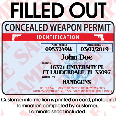 Concealed Weapon Permit - Custom ID Card – MaxArmory