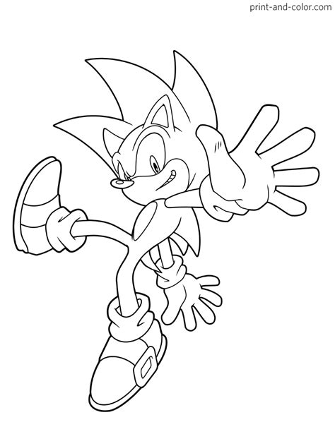 Sonic the hedgehog coloring pages | Print and Color.com