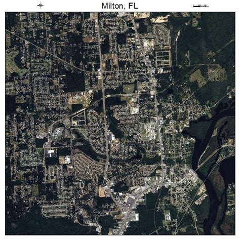 Aerial Photography Map of Milton, FL Florida