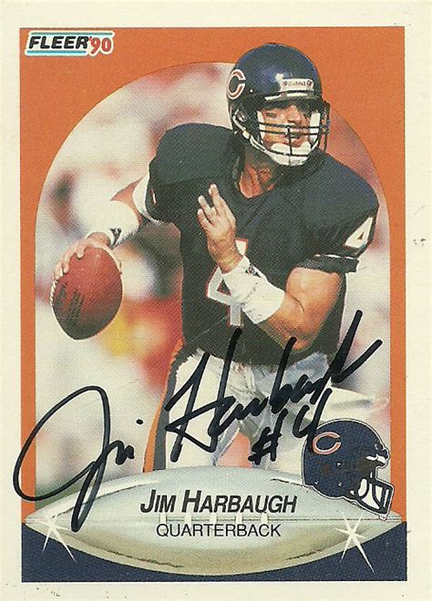 Harbaugh, Jim ‘Captain Comeback’ | The Football Autograph Encyclopedia