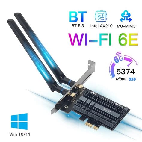 5374Mbps Bluetooth WIFI 6E PCIE Adapter Intel AX210 Tri, 42% OFF