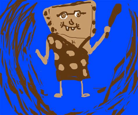 Spongebob as a caveman meme - Drawception