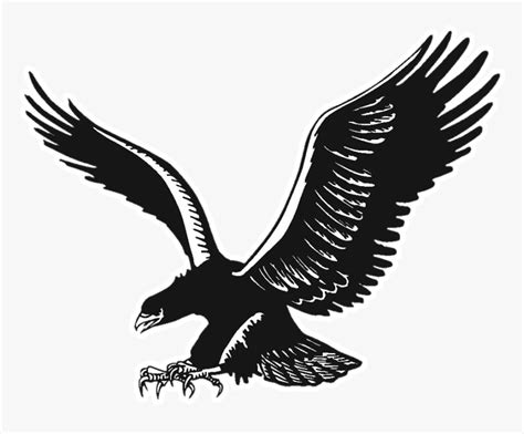 School Logo - Black And White Eagle Logo, HD Png Download - kindpng