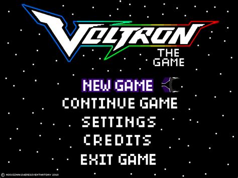 Pixilart - Voltron: The Game (Title Page) by CelestialDusk