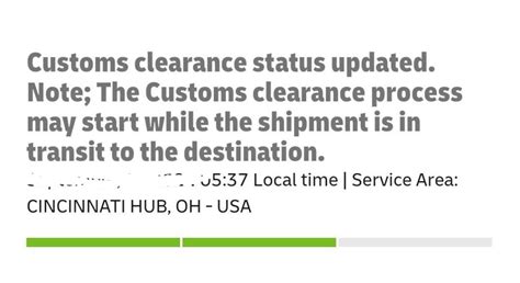 Customs Clearance Status Updated Meaning [DHL] - Package Corner