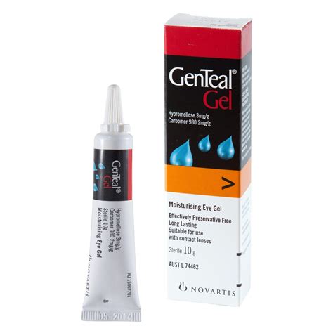 Novartis - Genteal Gel 10g Moisturising Eye Gel | eBay