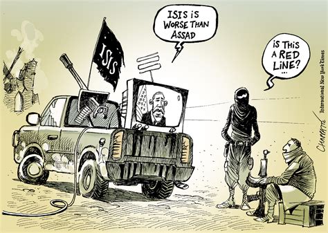 Coalition against ISIS | Globecartoon - Political Cartoons - Patrick Chappatte