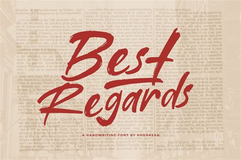 Best Regards | Script Fonts ~ Creative Market