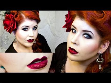 ⋆ Gothic Pin-up Makeup Tutorial ⋆ - YouTube