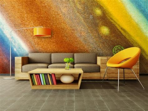 10 Living Room Designs With Unexpected Wall Murals - Decoholic