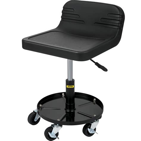 VEVOR Rolling Garage Stool, 300LBS Capacity, Adjustable Height from 15. ...