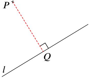 Foot of a perpendicular | Glossary | Underground Mathematics